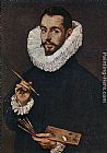 El Greco Portrait of the Artist's Son Jorge Manuel painting